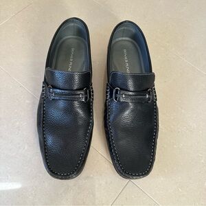 Men leather slip on loafers